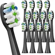 12-Pack Sonicare Toothbrush Replacement Heads for Ultrasonic Electric Toothbrushes，Sonicare Brush Head Compatible with Heymix & Philips Electric Toothbrushes