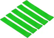 uxcell X-Light Resistance Bands, 5 Pack TPE Elastic Workout Bands Exercise Loop 0.3mm Thick for Working Out Gym Strength Training Yoga Pilates, Green