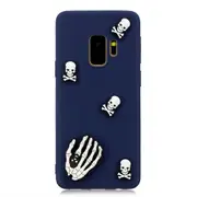 For Galaxy S9 Shockproof TPU + Silicone Cartoon Pattern Protective Case(Ghost Head)
