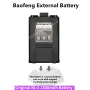 BaoFeng Walkie Talkie 1800mah 7.4V Li-ion BL-5 Battery UV-5R 5RPlus BF-8F Series