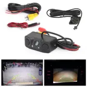 3in1 170° Car Reversing Rear View Camera Backup Radar Parking Sensor in one