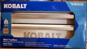Kobalt Mini Tool Box Toolbox White Steel 5462035 Limited Color 2 Drawer New