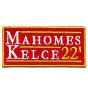Mahomes Kelce 22 Patch Kansas City Football Embroidered Iron On