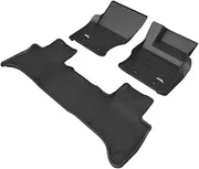 3D MAXpider All-Weather Floor Mats for Land Rover Range Rover Sport SE 2013-2022 Custom Fit Car Floor Liners, Kagu Series (1st & 2nd Row)