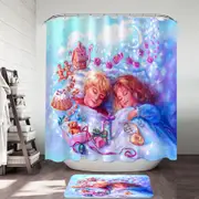 Vintage Fairytales Art Painting Sweet Candy Dreams Shower Curtain