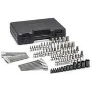 GEARWRENCH 84 pcs 1/4inch, 3/8inch, and 1/2inch Drive SAE/Metric Hex and Torx Bit Socket Set 80742
