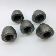 LOT OF 5 ANVIL 1¼" BLACK MALLEABLE IRON 90º ELBOW