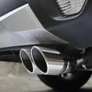 Stainless Steel Cover Decor for Mitsubishi Outlander 3 Exhaust Muffler Tips Rear Tail Pipe Tip Tailpipe End Trim 2013 - 2018 Silver