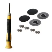 Repair Screws with Screwdriver Rubber Feet for Macbook Pro Retina A1398 A1425 A1502 Bottom for Case Cover Laptop PC Comp Black