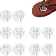 Toe Protection Flip Flop, 5 Pairs Gel String Sandals Cushion Pad, Toe Separator Protection, Toe Protection Silicone, Flip Flops Gel Silicone Toe Protection, for Men and Women, Non-Slip Flip