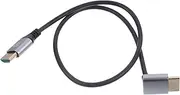 MERRYHAPY Versatile 0.5m Cable for Computer Tv Monitor Projector Angled Right Connector High Speed Video Wire