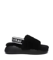 UGG Slippers Women Australian Sheepskin Wool Platform Sandles EVERAU Miss Ever