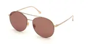 Tom Ford FT0757 CLEO 28Y Women’s Sunglasses Gold Size 59
