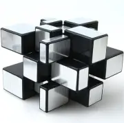 TANCH Mirror Speed Magic Cube 3X3 Puzzle for Children & Adults Silver 3x3