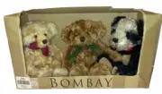 Rare Set Bombay Company Plush Stuffed Animal Teddy Bear 01 Limit Ed Annual Russ