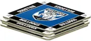 NRL Set of 4 Cork Drinking Coasters - Canterbury Bulldogs