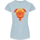 Pug Finger Flip Offensive Funny Dog Womens Petite Cut T-Shirt