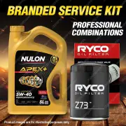 Ryco Oil Filter 5L APX5W40 Engine Oil Service Kit for Audi A4 B5 1.8T Qt 1.8L
