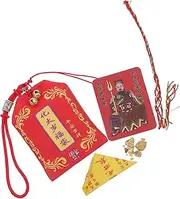Garneck Chinese New Year Tai Sui Amulet Chou Su General Card Wealthy Bag Decor Cultural Spiritual Present