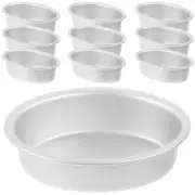 10 Pcs Oval Egg Pudding Mold Mini Flan Molds for Baking Tart Tin Pans Cake