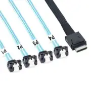 OCuLink PCI-Express SAS SFF-8611 4i to SATA 7P 90 Degree Adapter Cable
