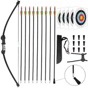 45" Bow and Arrow Set for Youth Kids Junior Beginner Bow Gift Outdoor Archery...