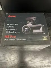 COOLCRAZY Dual Channel Dash Camera Cam N8 Pro 4K Ultra HD 5G Wi-Fi 3" IPS