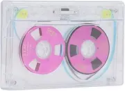 Blank Cassette Tapes High Output Clear Cassettes Tapes Low Noise Visual Effect for Music Recording PCAluminum Alloy (Purple)