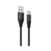 8Ware 2m Premium USB-C Data Charger Cable Connector For Samsung/Huawei Black
