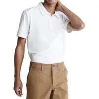 在飛比找ETMall東森購物網優惠-CK 2023男時尚字母刺繡白色寬鬆版Polo衫