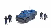 Berliet Xx, 170 Vbrg With Blade Police Version Sale 4 Figurines Crs 1/43