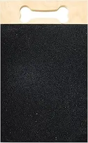 Dog Nail Scratch Board, Wood Dog Scratching Pad, 15.75x8.86in Wear Resistant No Debris Falling, Paw Care Sandpaper Trimming Tool for Grinder and Pet Grooming
