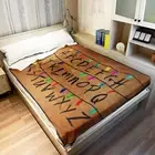 Workmanship Blanket Blanket Cartoon Alphabet Pattern Blanket for Room Throws