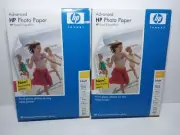 Lot Of 2 HP Advanced Photo Paper Inkjet Glossy 4" x 6" 100 Sheets Q7906A
