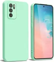 [WBWONE] Case for Oppo A16 / A54 / A16s Case, Silicone Mobile Phone Case with Fabric Lining Thin Soft TPU Soft Shockproof Protective Cover - Light Green
