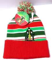 Walt Disney Buddy Elf Movie Pom Pom Beanie Knit Christmas Hat Toboggan