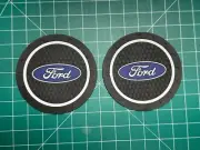 2x Car Coasters Cup Holders 2.75” Universal | For Ford