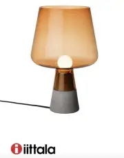 iittala Glass Table Lamp (Large) lighting Leimu 380x250mm/14.96x9.84Inch Copper