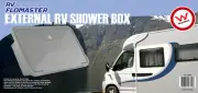 RV FLOMASTER SHOWER BOX WHITE WATERMARKED CARAVAN CAMPER MOTORHOME JAYCO PARTS