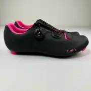 Fizik Tempo Overcurve R5 BOA Road Cycling Shoes Size 10 1/4 Black/Pink Fluo