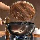 Nonstick Wok Induction Cooker Round Bottom Wok for Camping Hotel Kitchen