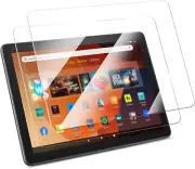 2 Pack Tempered Glass Screen Protector for 10.1" Fire HD 10 &10 Plus Tablet 13th