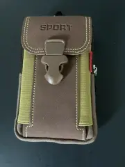 Phone Bag Holster Mobile Waist Pouches Small TacticalDuty Belt Backpack. Brown