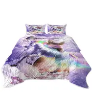 Cool Funny Crazy Art Epic Space Sloth Riding Unicorn Coverlet