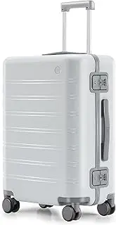 [NINETYGO] 20 inch Manhattan Frame carry on Luggage, Star White, Checked 24-Inch, Travel