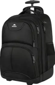 MATEIN Rolling Backpack, 18 inch Water Resistant Wheeled Laptop Backpack