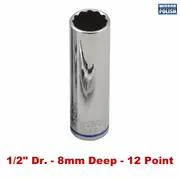 Kincrome K2970 - Deep Socket 1/2" Drive 8mm (Mirror Polish)