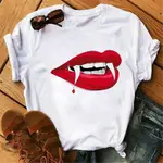 潮牌 創意 T恤 RED MOUTH LIP LOVE PRINT T SHIRTS 性感紅唇印花男女情侶T恤