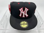New York Yankees Baseball Cap Hat Black SnapBack NY ANS Headwear Original 7 1/2