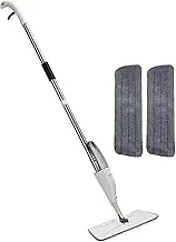Mop with Sprayer,Reusable Spray Mop - Microfiber Duster with 400ml Bottle 360 Degree Rotation Broom for Mopping Apartment Bathroom Kitchen House Garage